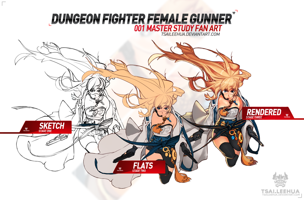 001 M/F Dungeon Fighter Female Gunner Process