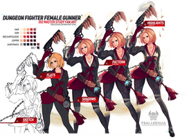 002 M/F Dungeon Fighter Female Gunner Process