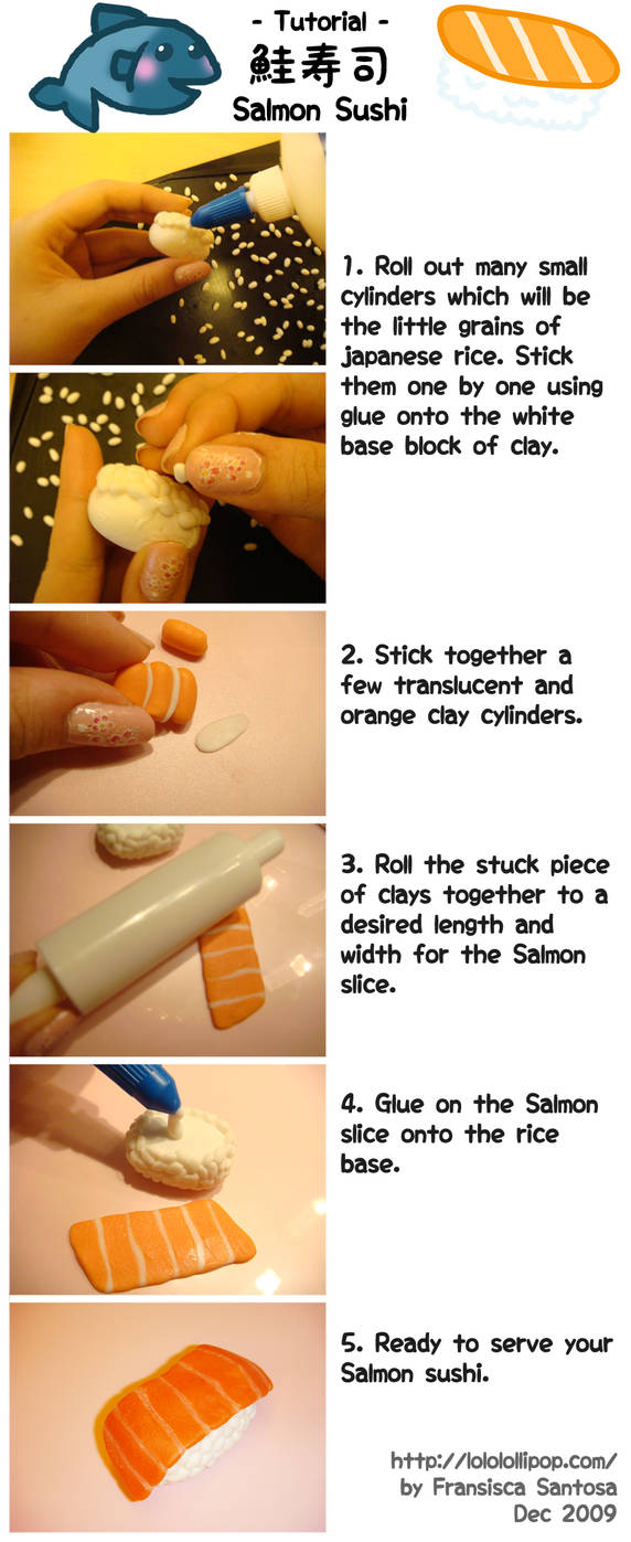 Tutorial - Salmon Sushi by lololollipop on DeviantArt