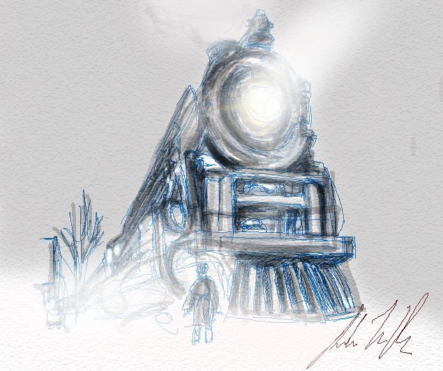 Polar Express sketch by Elfsire on DeviantArt