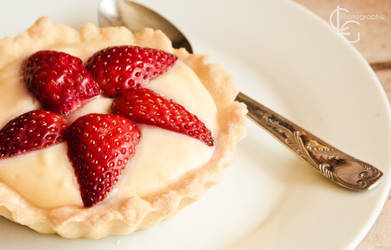 Tarte Vanille/Fraise - Strawberry Pie by ClaraLG