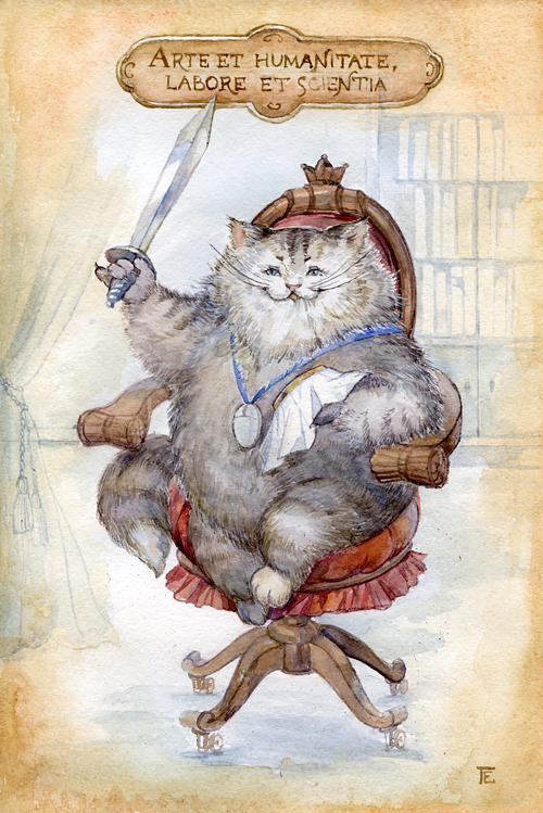 Cat with a sword