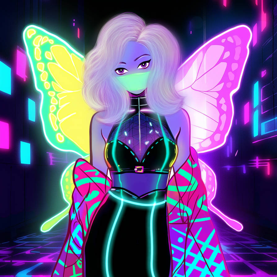 Freya Rapture Neon Muted Neon Fairy by LittleNeonKitten on DeviantArt