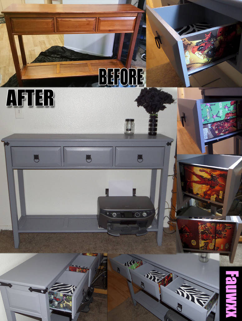 Deadpool Sofa Table Rehab by Fauwxx on DeviantArt