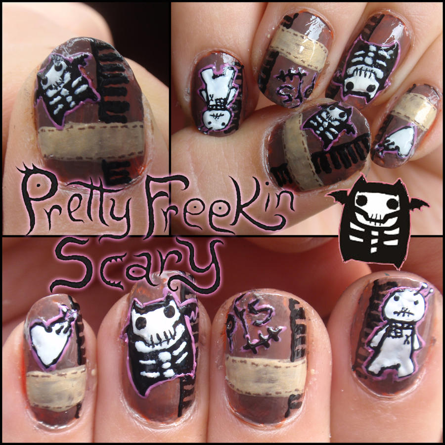 Pretty freekin scary nails