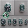 Starbucks Coffee nails