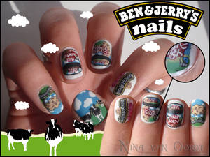 Ben and Jerry's nails