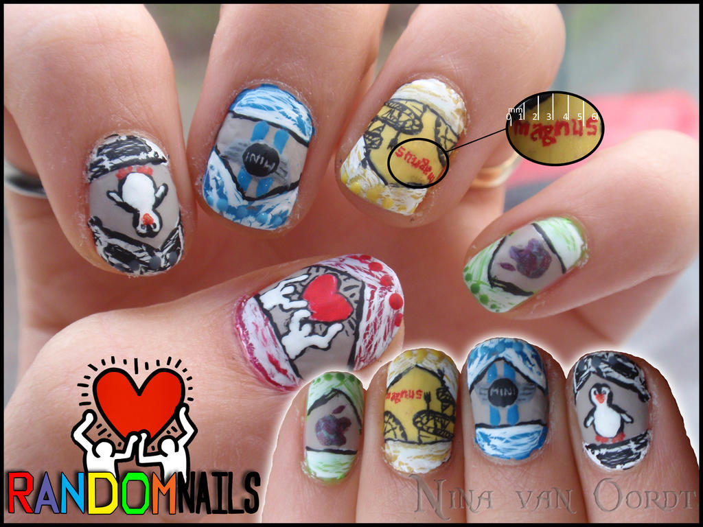 Random Custom Nails Random nails by Ninails on DeviantArt