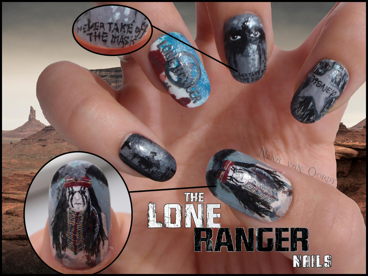 The Lone Ranger nails by Ninails on DeviantArt