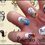 Pokemon Tim Burton Style Nails