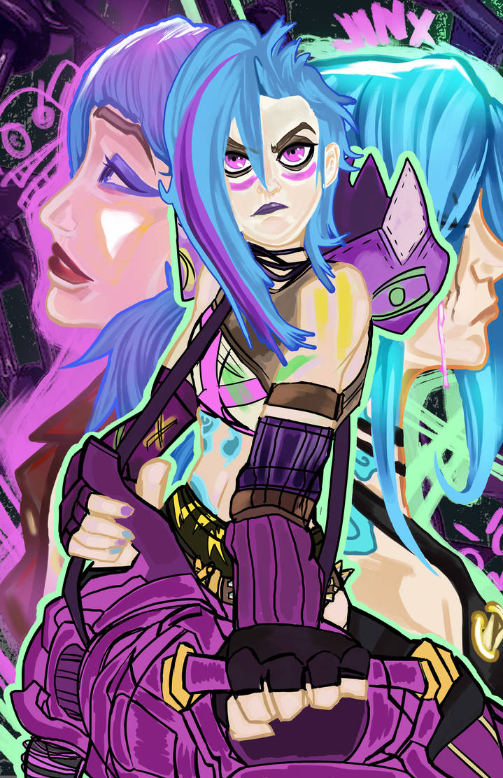 Powder Jinx Variates Arcane Season 2 Powder/Jinx by Banitastic on DeviantArt