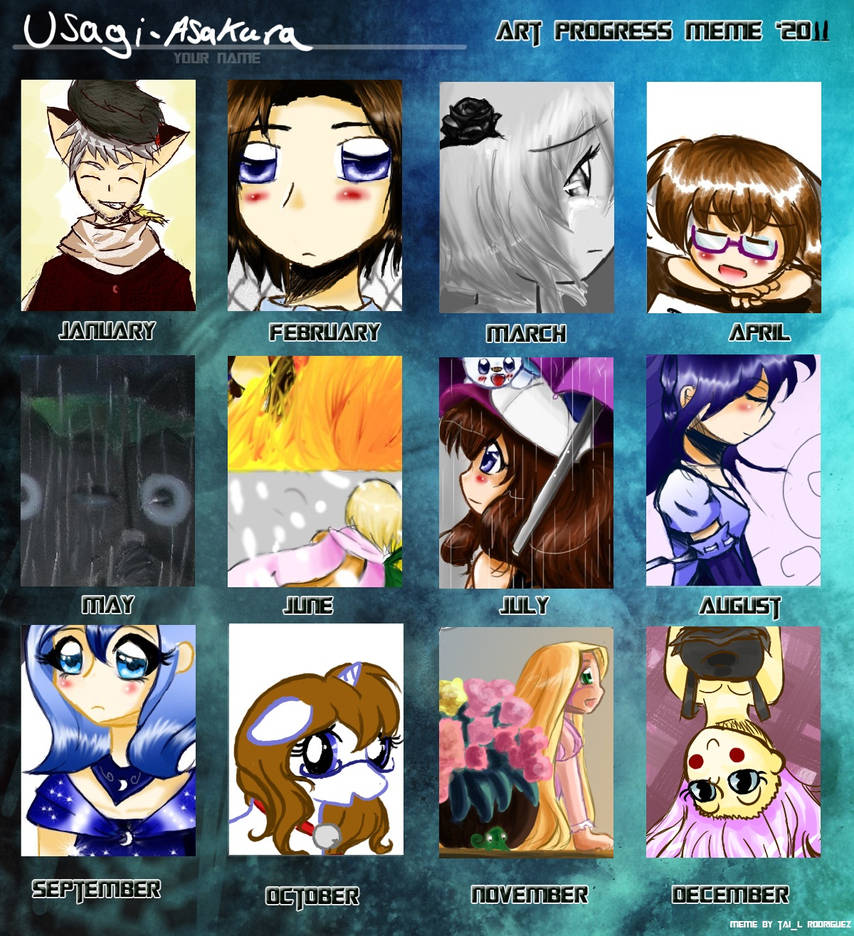 Art Progress meme 2011 by Usagi-Asakura on DeviantArt