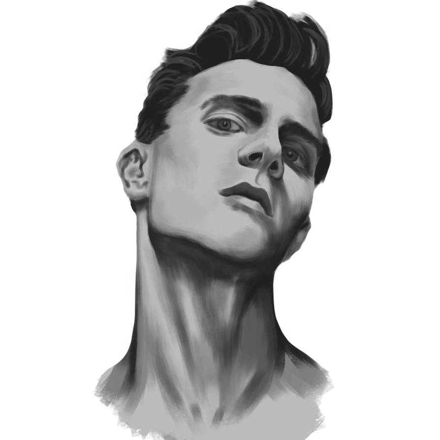Portrait - structure and value study by Zander1994 on DeviantArt