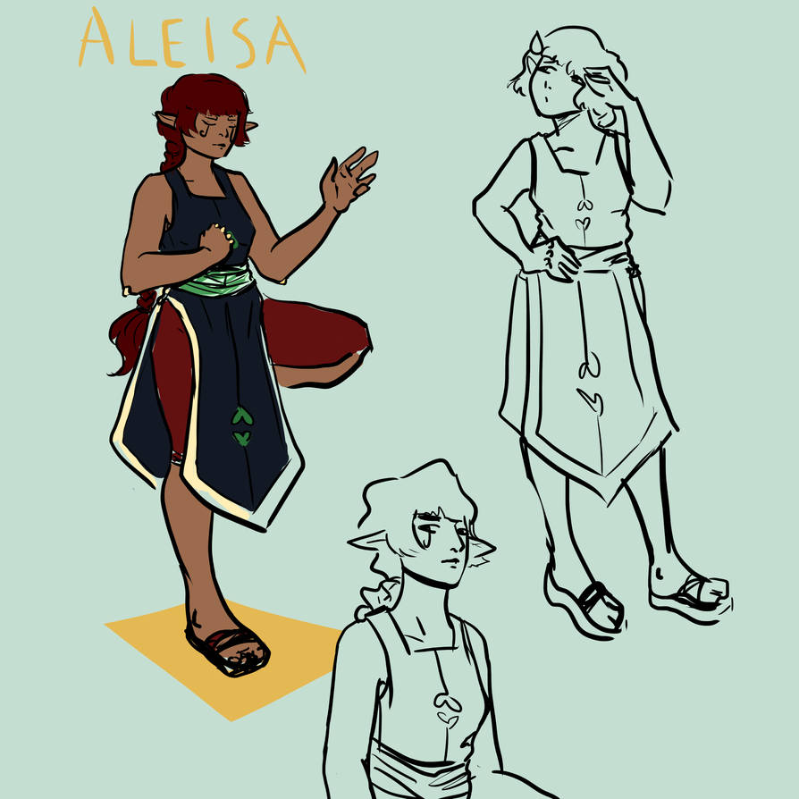 Aleisa Aleisa poses by Sydenea on DeviantArt