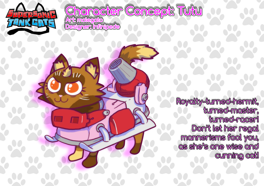 Supersonic Tank Cats character sheet: Tutu