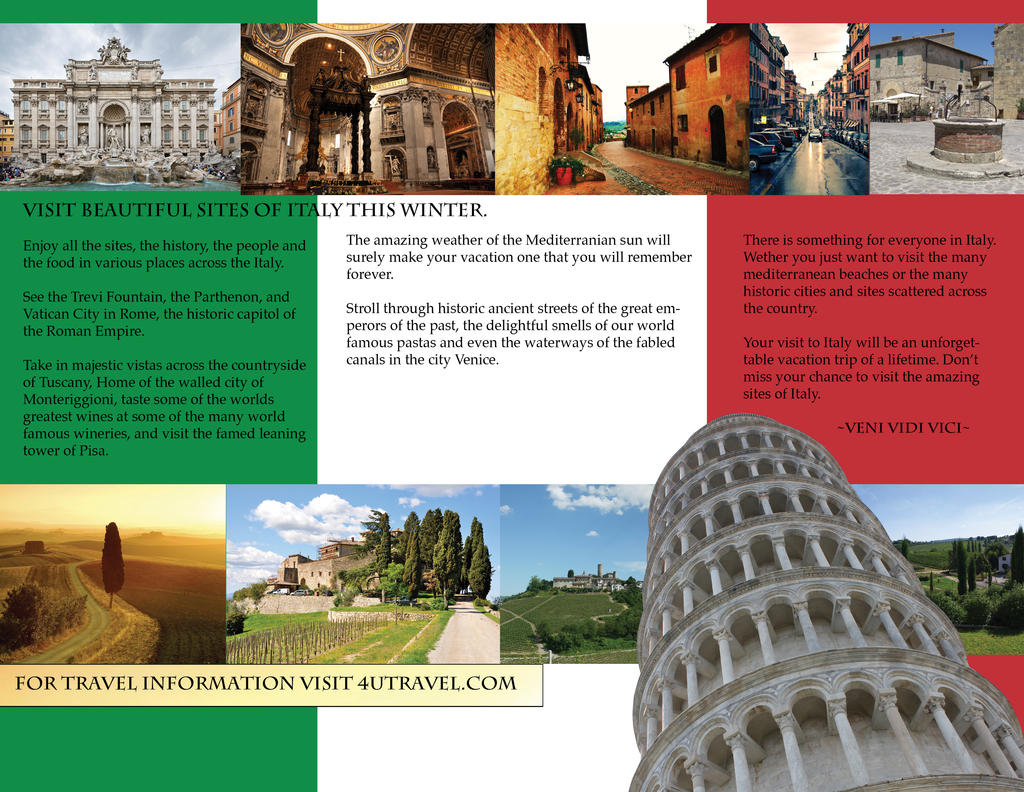 Design Guide To Rome Rome Brochure Design 2 by ZeroChanges on DeviantArt
