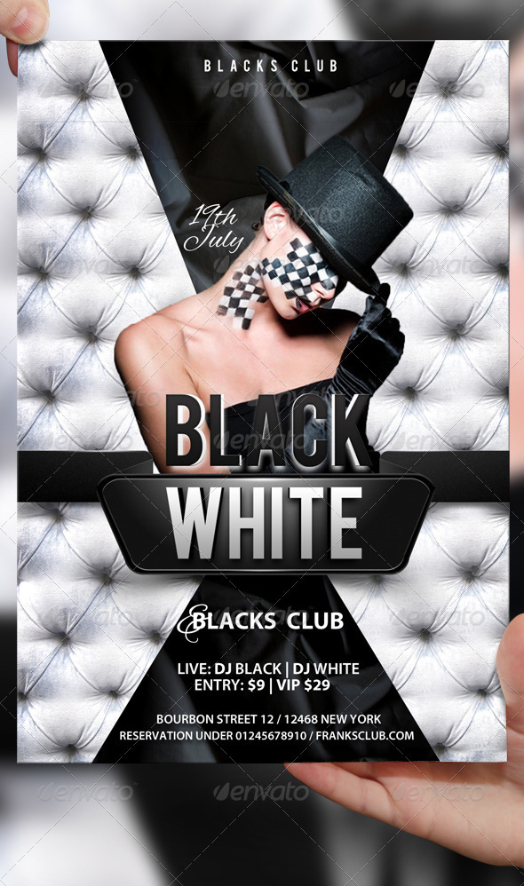 Black and White Flyer Template by LordFiren on DeviantArt