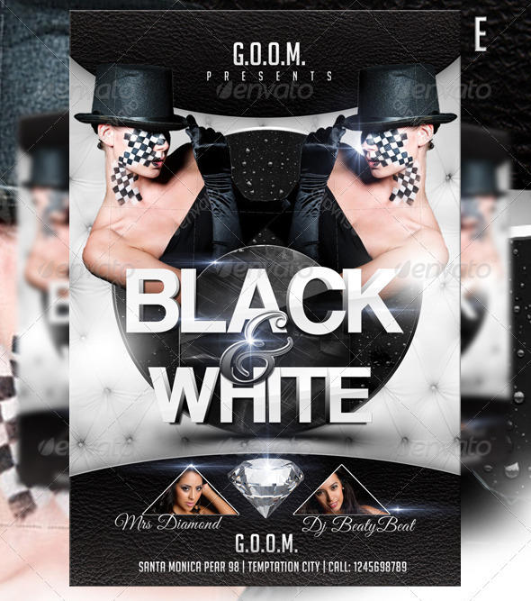 Black and White Flyer Template by LordFiren on DeviantArt