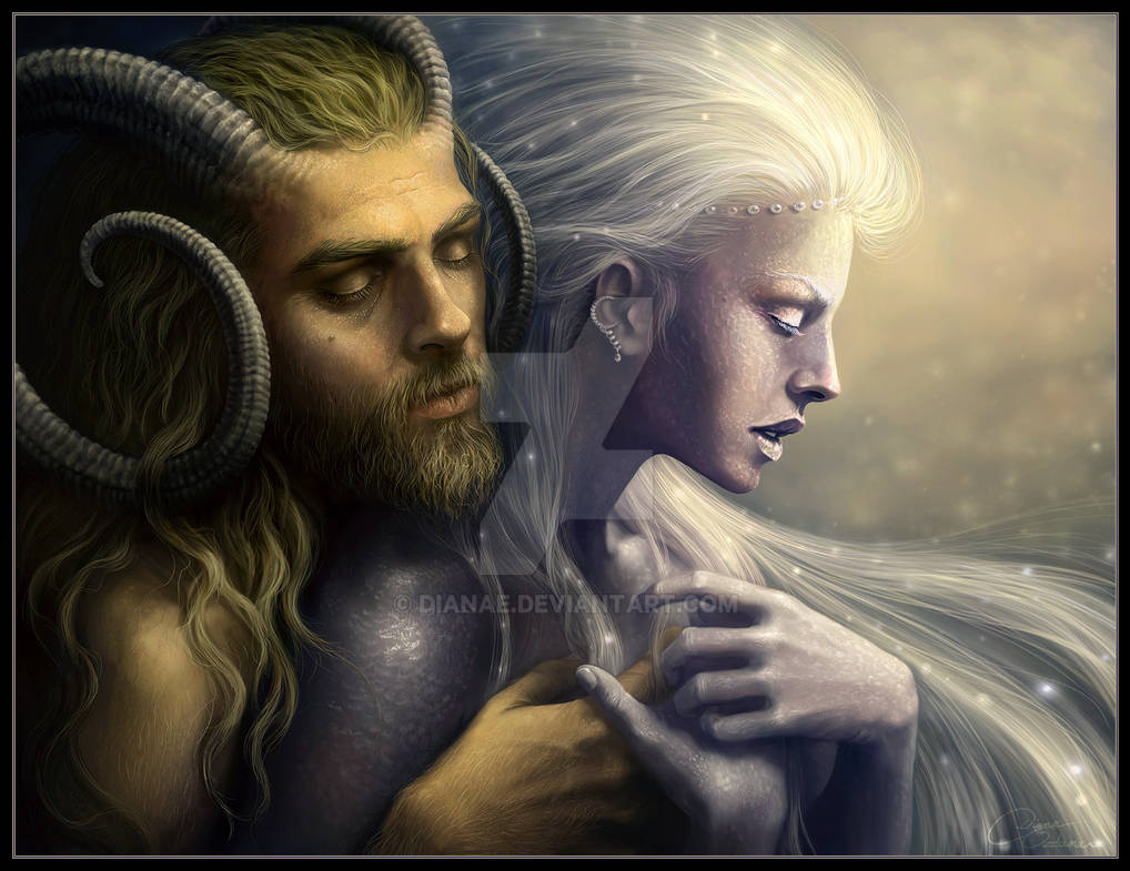 Pan and Selene by Dianae