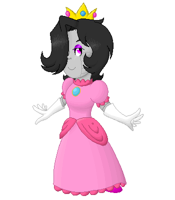 Mettaton in Peach's Dress? Sure.