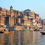 Varanasi ghats at Ganges