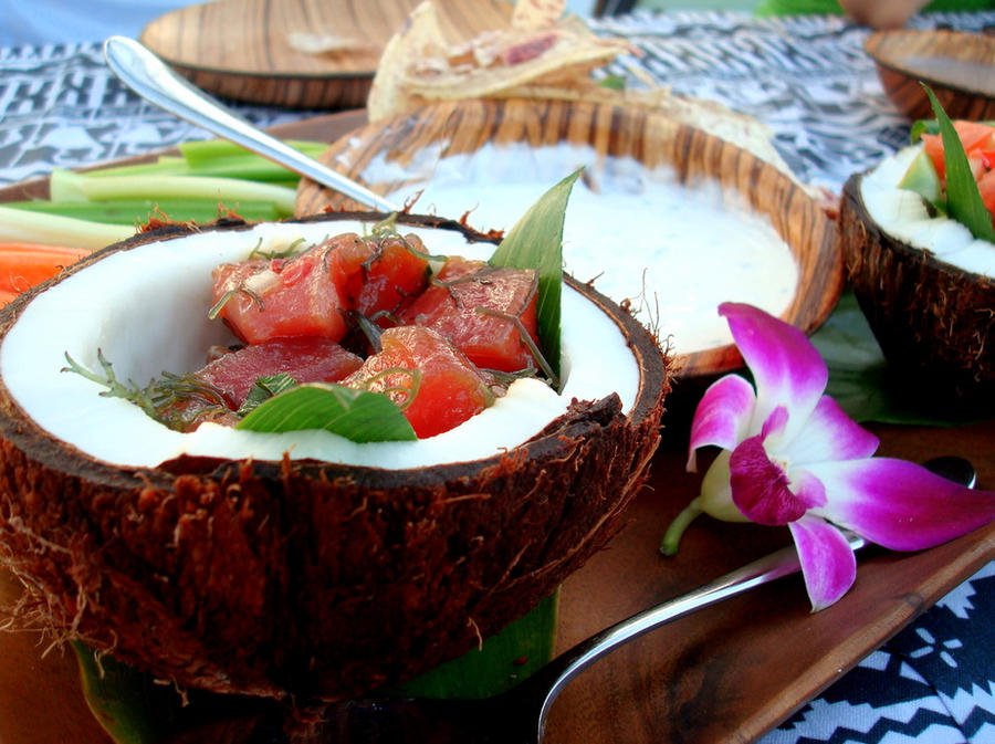 Hawaiian coconut tuna