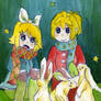 Kagamine twins's New Years.