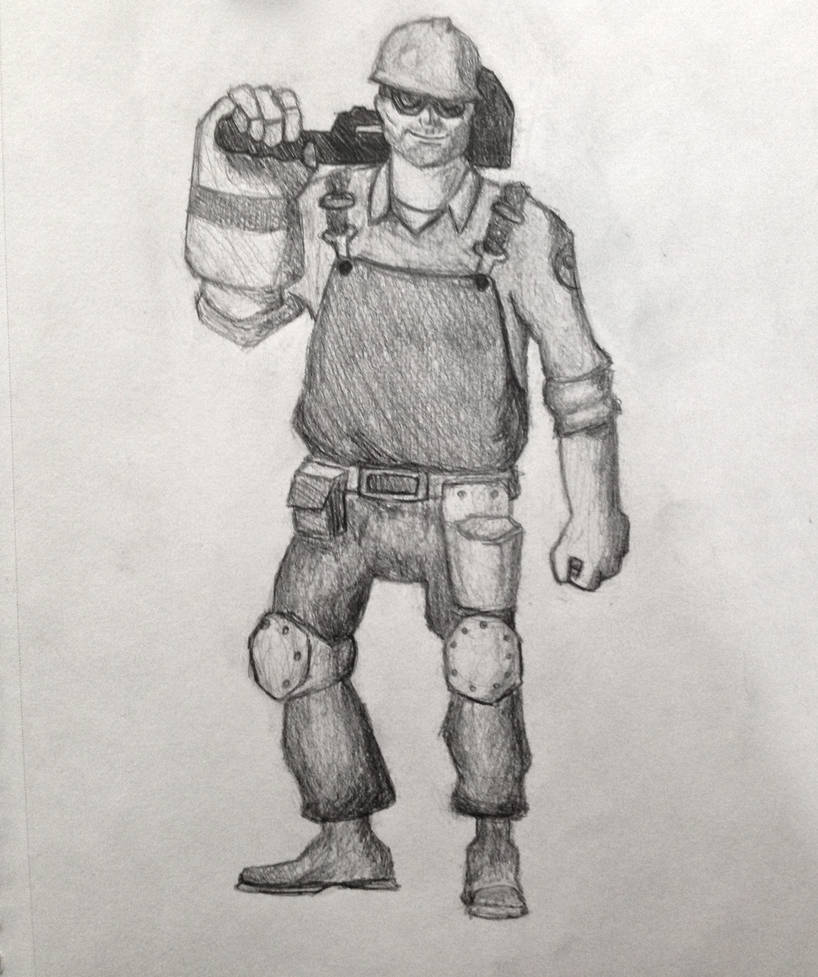 TF2 Engineer by FrankTheSixFootBunny on DeviantArt