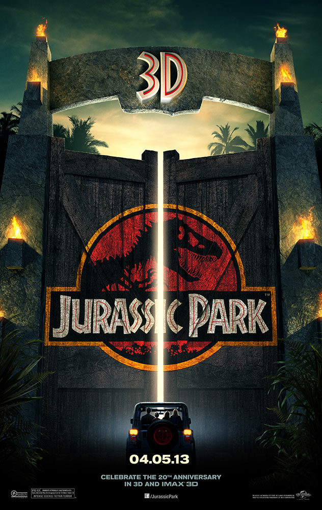 Jurassic Park 3D poster by Artsomniac