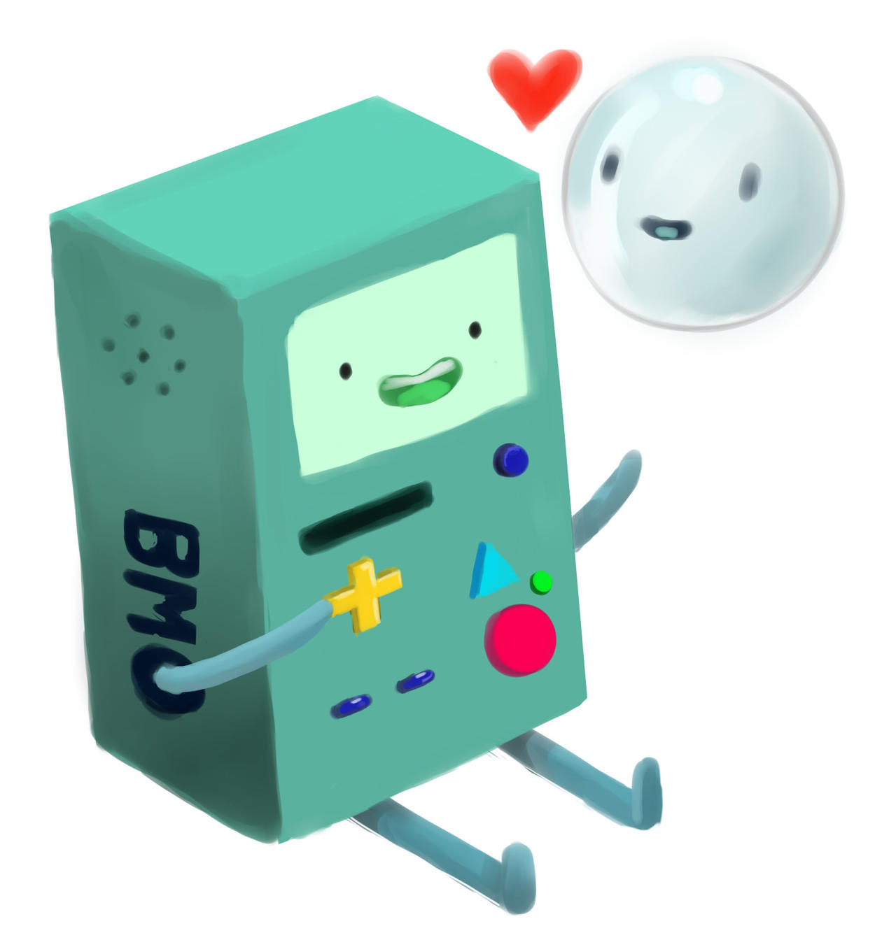 Bmo and the bubble by AnAwkwardMermaid on DeviantArt