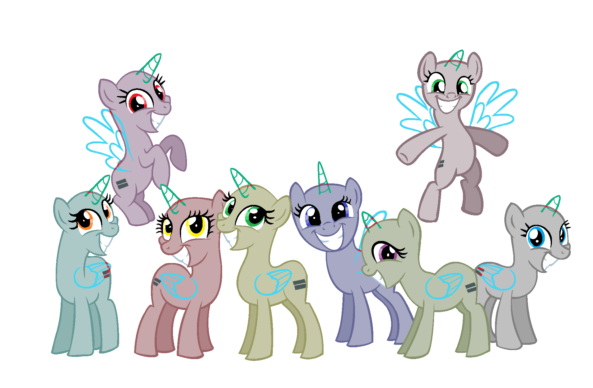 Mlp Base Mane 5 By Maydeedraws On Deviantart Related Posts.