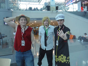 Law, Luffy, and Sanji