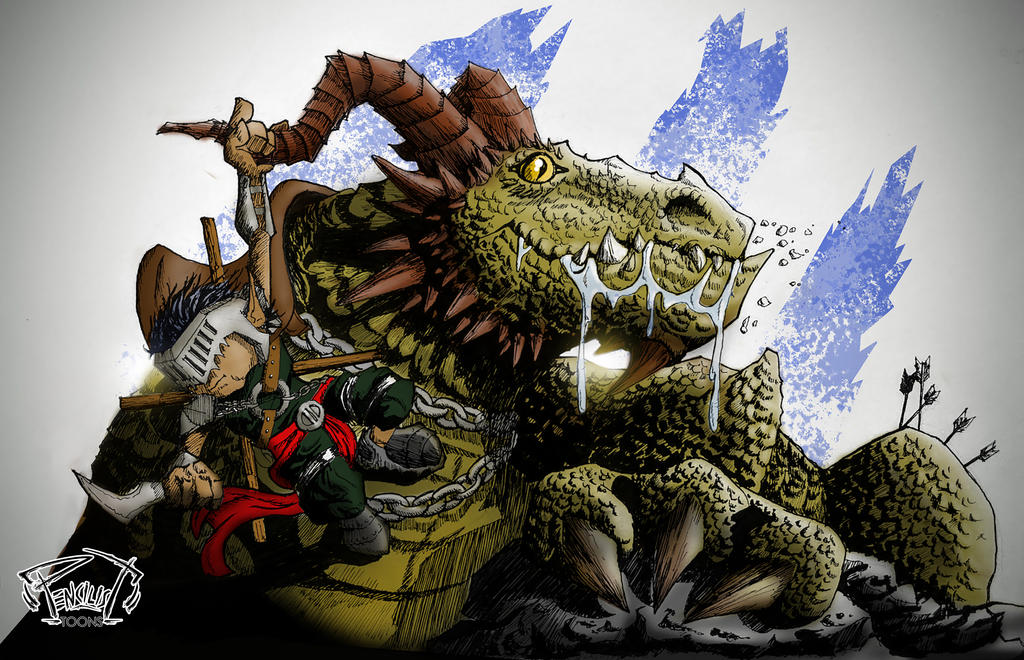 Commanding Lizard Lizard Lord by the-pencilist on DeviantArt
