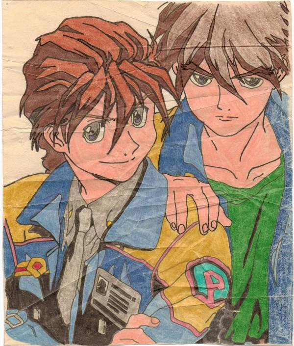 Duo and Heero - Gundam Wing by AshenxFlame on DeviantArt