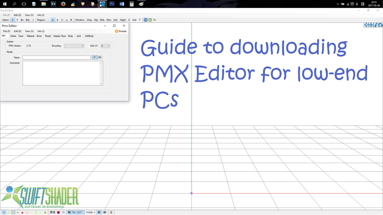 PMX Editor Download Guide for Low-End PCs by YuukineKA on DeviantArt