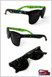 Pacman custom Wayfarer style sunglasses