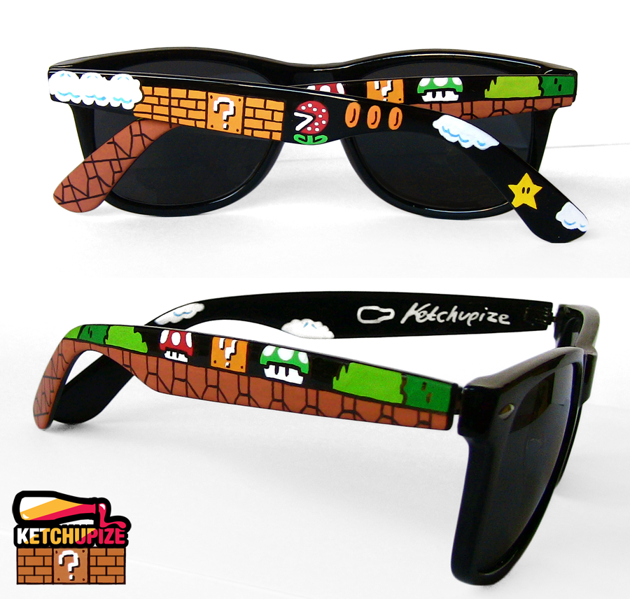 Super Mario custom Wayfarer style sunglasses