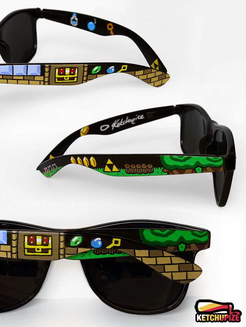 Legend of Zelda handpainted Sunglasses