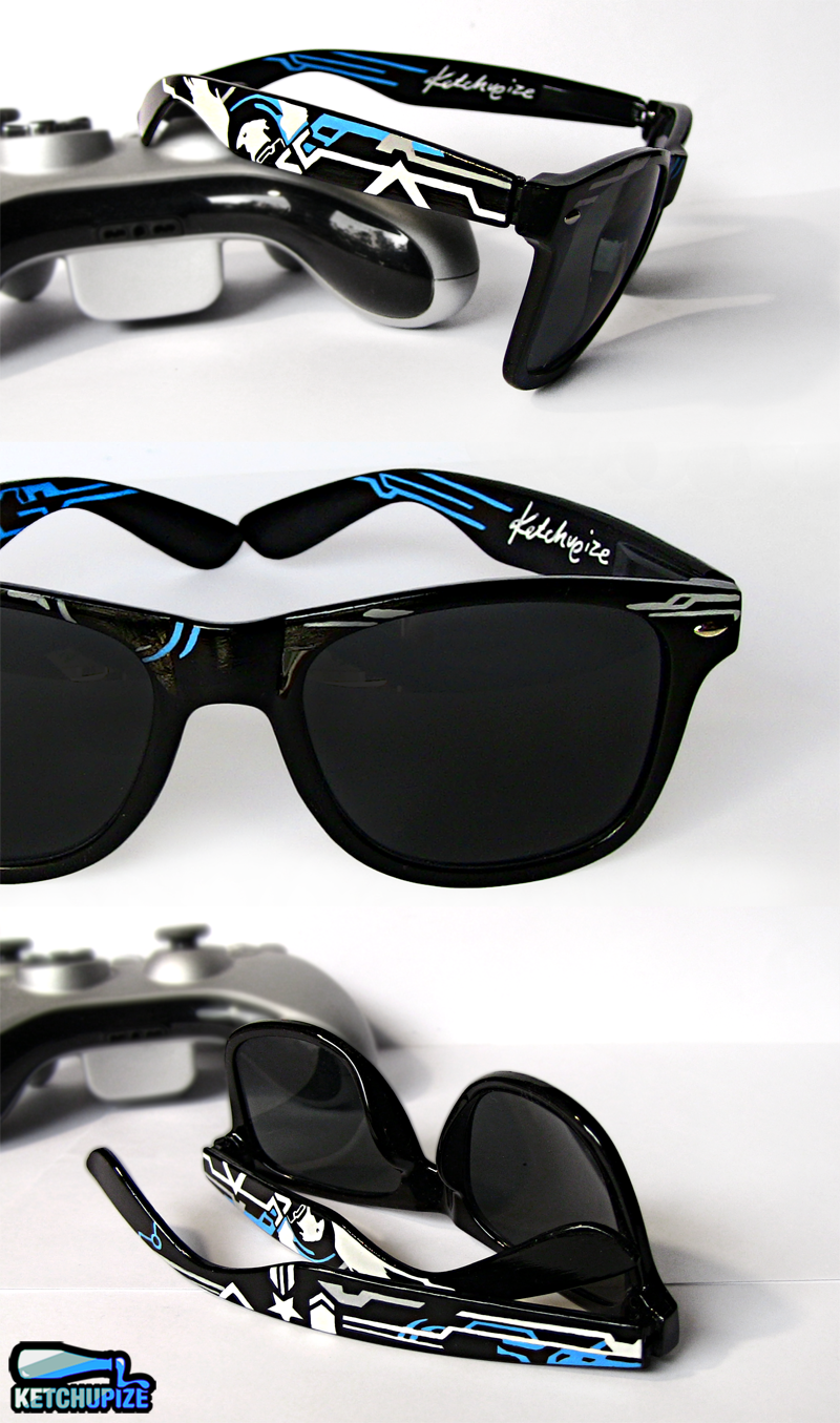 Halo 4 handpainted sunglasses