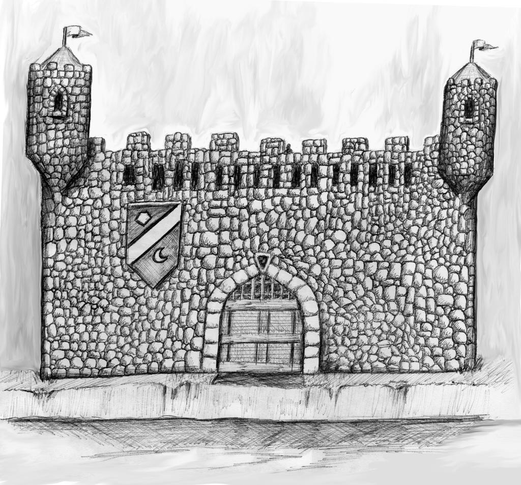 Stone Castle sketch by imnnm8r on DeviantArt