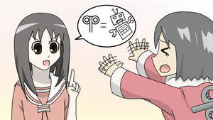 Azumanga X Nichijou: Nano and Osaka