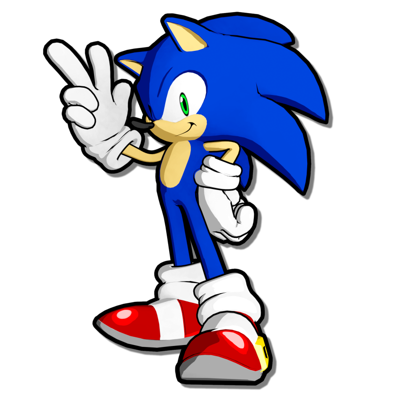 Cel-Shaded Sonic Render by U1tamateLifeform on DeviantArt