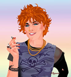 Lucy Lawless as 'Punk Rock Girl' from Spider-man by ARTbyKLIPP