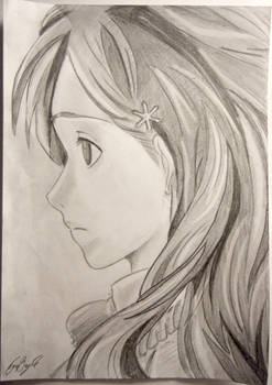 Inoue Orihime - Bleach Volume 27 Cover Drawing