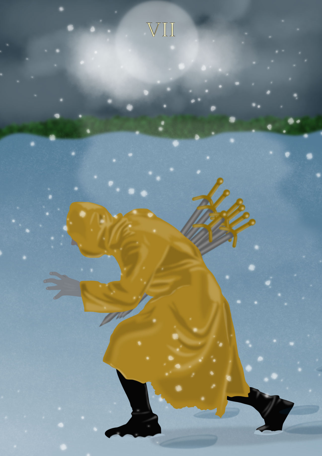 7 Of Swords by AGoldenSaint on DeviantArt