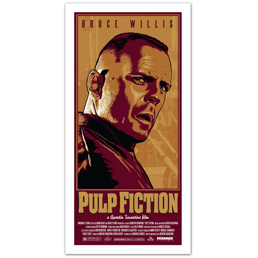 Bruce Willis Pulp Fiction Poster by o1dpainless on DeviantArt Bruce Willis Pulp Fiction Poster by o1dpainless on DeviantArt