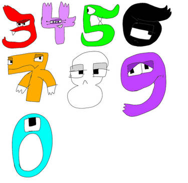 3 from Number Lore (Fixed) by Kirbongle on DeviantArt
