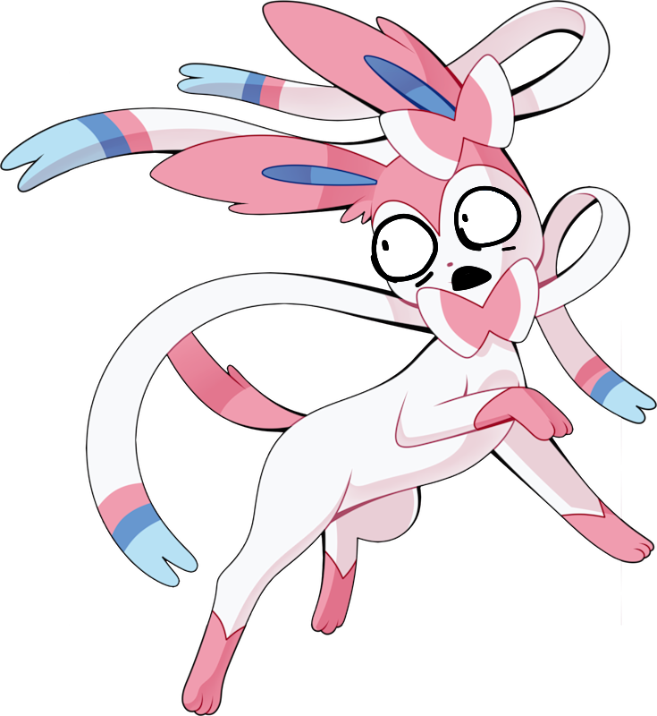 Sylveon scared by KingSusiePen24 on DeviantArt