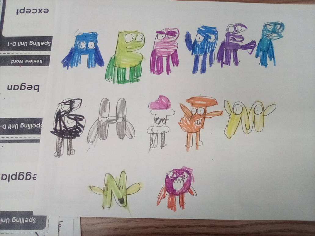 Bfdi Code BFDI Numbers but they are letters by KingSusiePen24 on DeviantArt