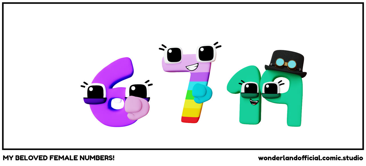 MY BELOVED FEMALE NUMBERS! by KingSusiePen24 on DeviantArt